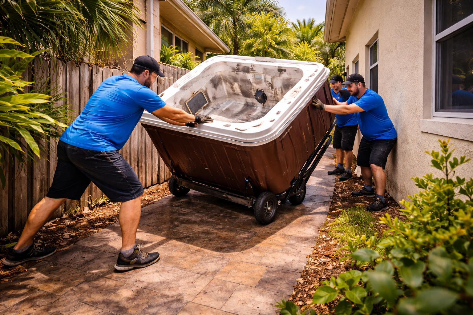 Expert Hot Tub Moving Services in Wilmington